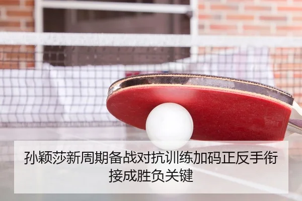 孙颖莎新周期备战对抗训练加码正反手衔接成胜负关键